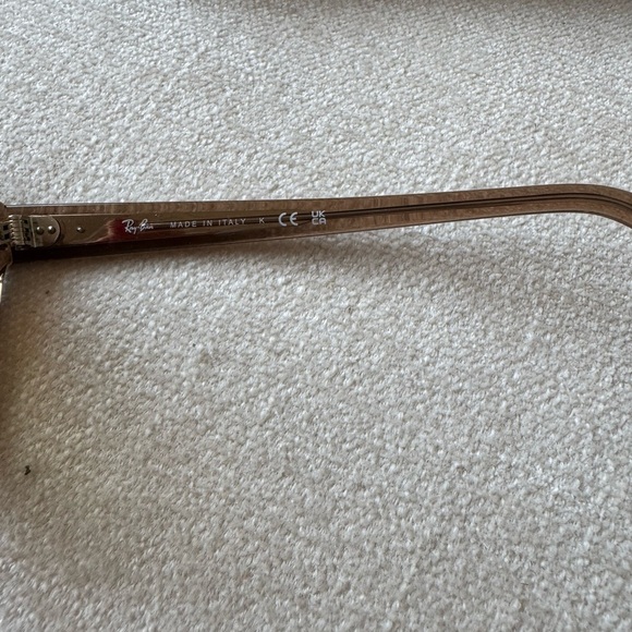 NWOT Ray-Ban RB0707SF Sunglasses Light Brown w/Case & Cloth - Picture 9 of 15